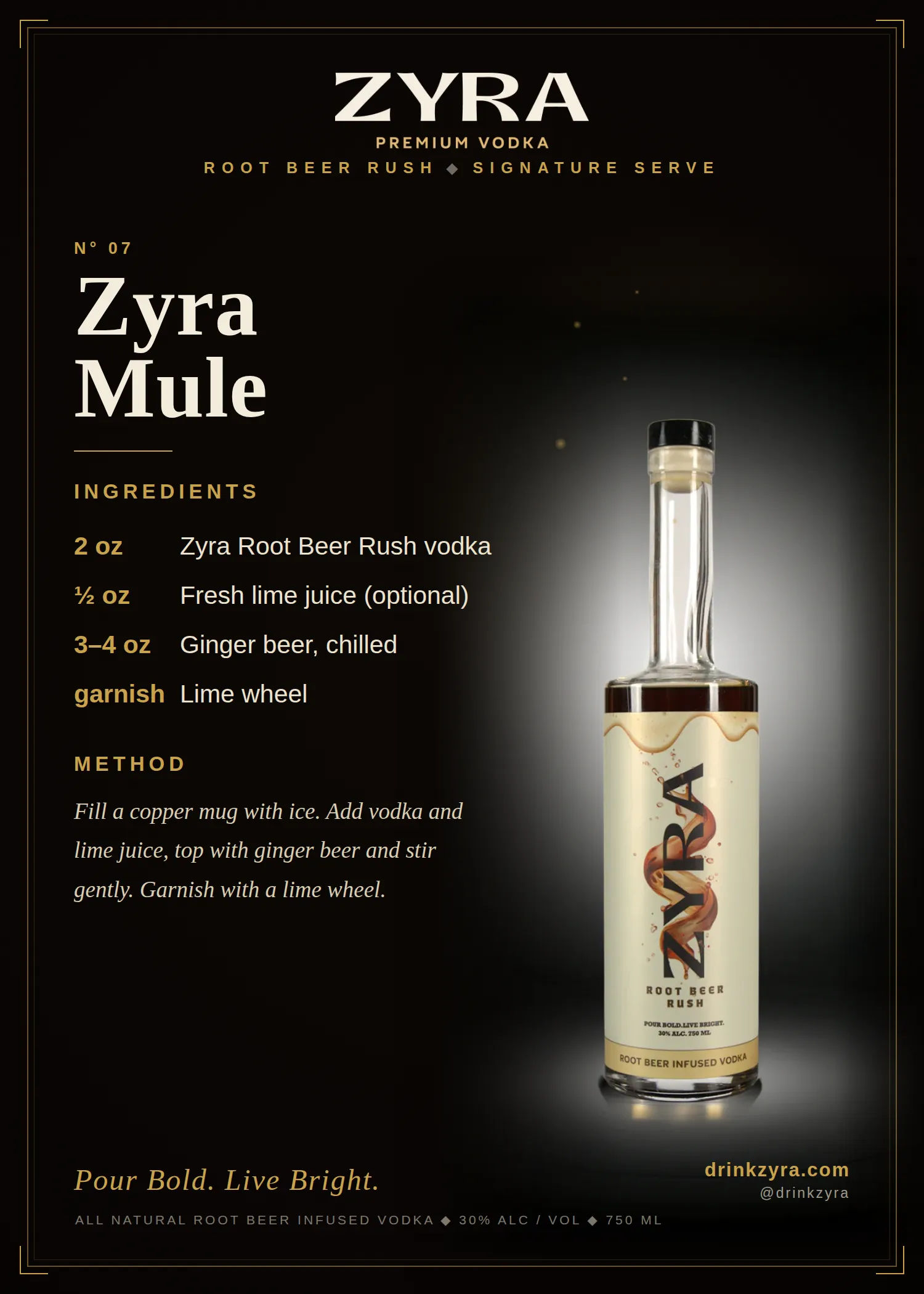 Zyra Zyra Mule recipe card